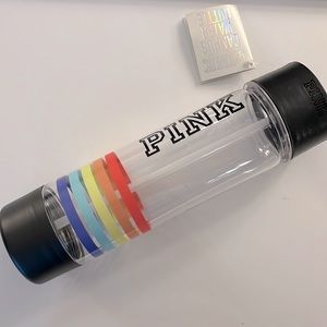 PINK Campus Water Bottle. Extra Bottom Compartment. NWT. BPA Free